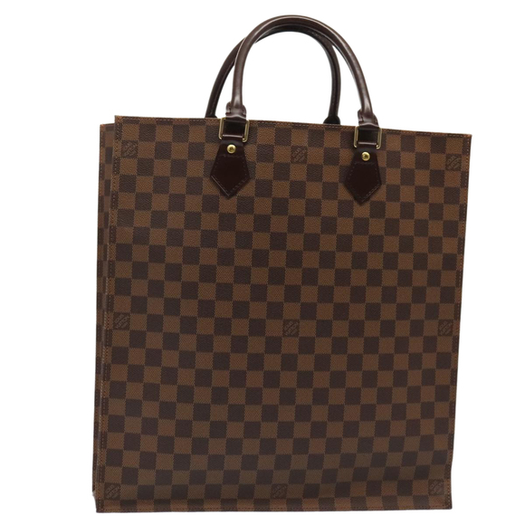 LOUIS VUITTON Damier Ebene Sac Plat Hand Bag N51140 LV Auth 88919AV - Picture 1 of 16
